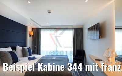Beispiel Kabine 344 mit franz. Balkon Oberdeck nickoVision