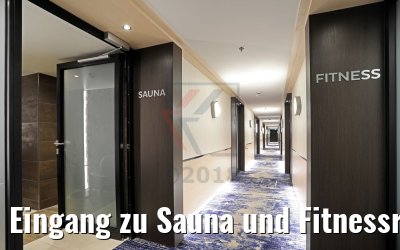 Eingang zu Sauna und Fitnessraum nickoVision