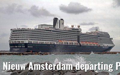 Nieuw Amsterdam departing Port Everglades, 05. February 2012