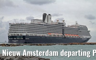 Nieuw Amsterdam departing Port Everglades, 05. February 2012