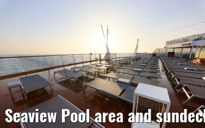 Seaview Pool area and sundeck Nieuw Statendam