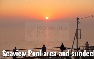 Seaview Pool area and sundeck Nieuw Statendam