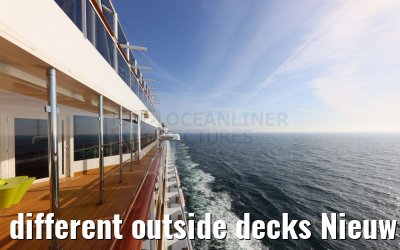 different outside decks Nieuw Statendam