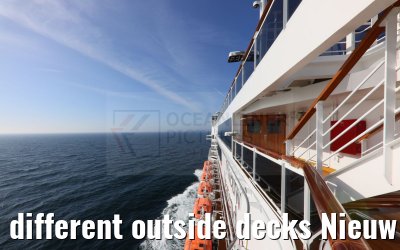 different outside decks Nieuw Statendam