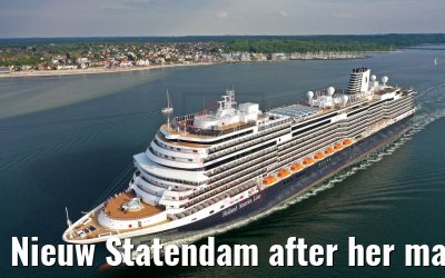 Nieuw Statendam after her maiden call in Kiel 23.05.2019