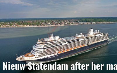 Nieuw Statendam after her maiden call in Kiel 23.05.2019