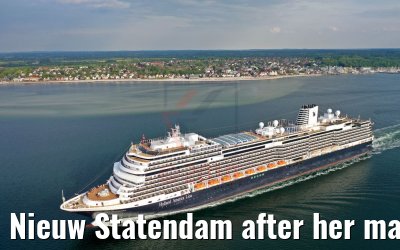 Nieuw Statendam after her maiden call in Kiel 23.05.2019