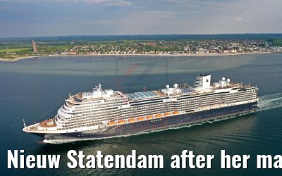 Nieuw Statendam after her maiden call in Kiel 23.05.2019