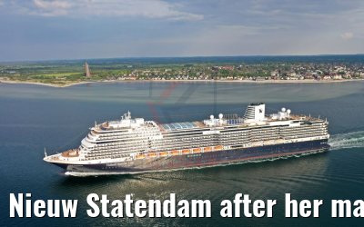 Nieuw Statendam after her maiden call in Kiel 23.05.2019