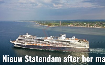 Nieuw Statendam after her maiden call in Kiel 23.05.2019
