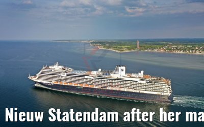 Nieuw Statendam after her maiden call in Kiel 23.05.2019