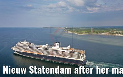 Nieuw Statendam after her maiden call in Kiel 23.05.2019