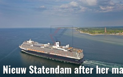 Nieuw Statendam after her maiden call in Kiel 23.05.2019