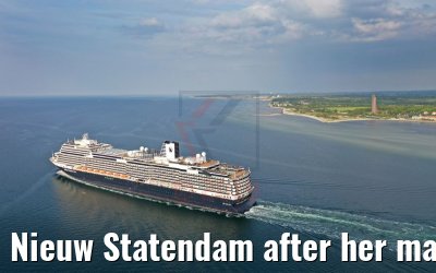 Nieuw Statendam after her maiden call in Kiel 23.05.2019