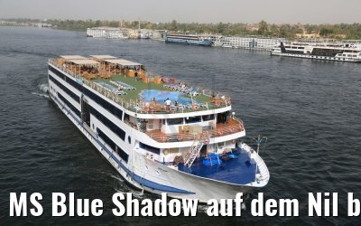 MS Blue Shadow auf dem Nil bei Luxor 14.04.2019