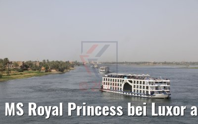 MS Royal Princess bei Luxor auf dem Nil 09.04.2019