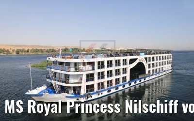 MS Royal Princess Nilschiff vor Assuan 11.04.2019