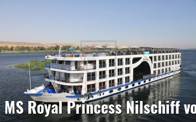 MS Royal Princess Nilschiff vor Assuan 11.04.2019