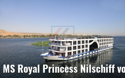 MS Royal Princess Nilschiff vor Assuan 11.04.2019