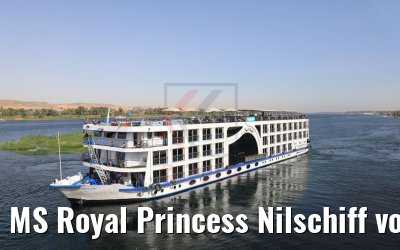 MS Royal Princess Nilschiff vor Assuan 11.04.2019