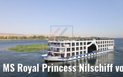MS Royal Princess Nilschiff vor Assuan 11.04.2019