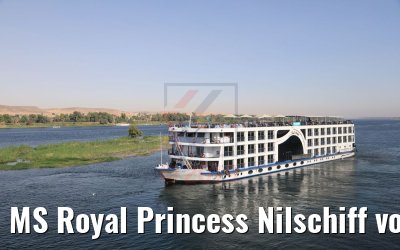 MS Royal Princess Nilschiff vor Assuan 11.04.2019