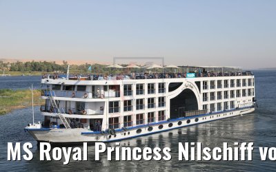 MS Royal Princess Nilschiff vor Assuan 11.04.2019