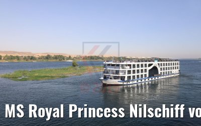 MS Royal Princess Nilschiff vor Assuan 11.04.2019