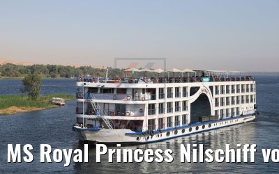 MS Royal Princess Nilschiff vor Assuan 11.04.2019