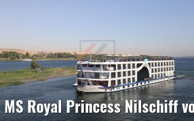 MS Royal Princess Nilschiff vor Assuan 11.04.2019