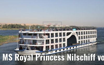 MS Royal Princess Nilschiff vor Assuan 11.04.2019