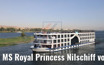 MS Royal Princess Nilschiff vor Assuan 11.04.2019