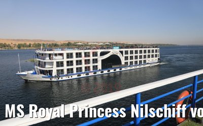 MS Royal Princess Nilschiff vor Assuan 11.04.2019