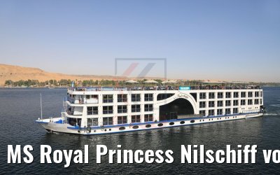 MS Royal Princess Nilschiff vor Assuan 11.04.2019