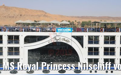 MS Royal Princess Nilschiff vor Assuan 11.04.2019