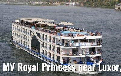 MV Royal Princess near Luxor, Nile river 09.04.2019