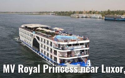 MV Royal Princess near Luxor, Nile river 09.04.2019