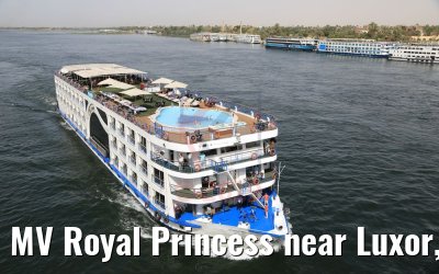 MV Royal Princess near Luxor, Nile river 09.04.2019
