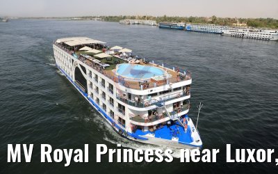 MV Royal Princess near Luxor, Nile river 09.04.2019