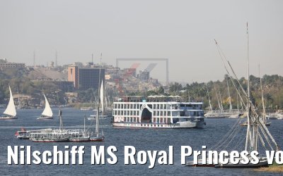 Nilschiff MS Royal Princess vor Assuan 11.04.2019