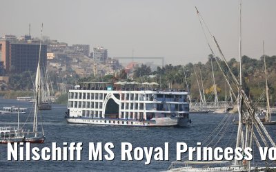 Nilschiff MS Royal Princess vor Assuan 11.04.2019