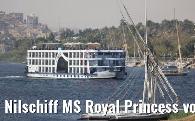 Nilschiff MS Royal Princess vor Assuan 11.04.2019