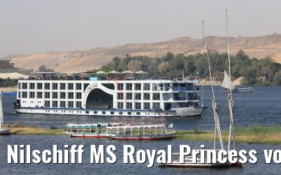 Nilschiff MS Royal Princess vor Assuan 11.04.2019