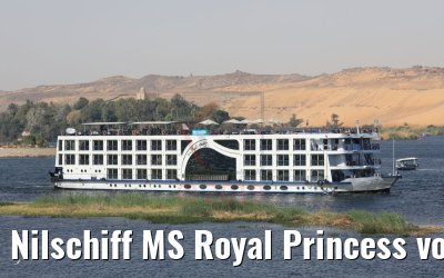 Nilschiff MS Royal Princess vor Assuan 11.04.2019