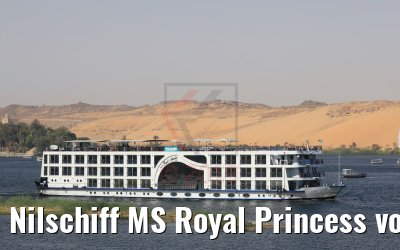 Nilschiff MS Royal Princess vor Assuan 11.04.2019
