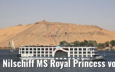 Nilschiff MS Royal Princess vor Assuan 11.04.2019
