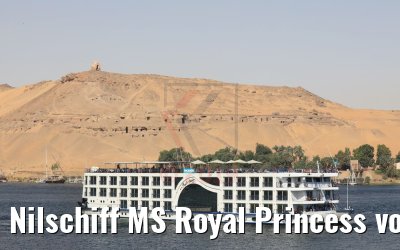 Nilschiff MS Royal Princess vor Assuan 11.04.2019