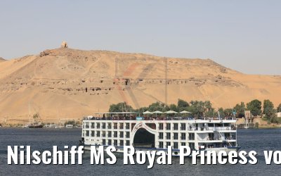 Nilschiff MS Royal Princess vor Assuan 11.04.2019