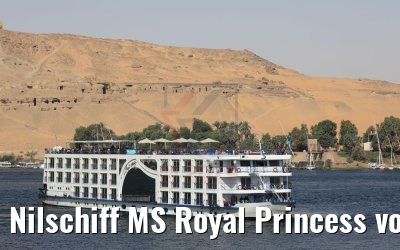Nilschiff MS Royal Princess vor Assuan 11.04.2019