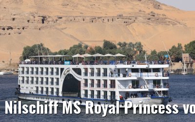 Nilschiff MS Royal Princess vor Assuan 11.04.2019